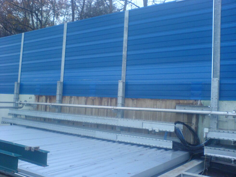 LSW 65451 Kelsterbach Hafen Leinepfad Radweg aufgesetzt auf vorhandene Stahlbetonmauer