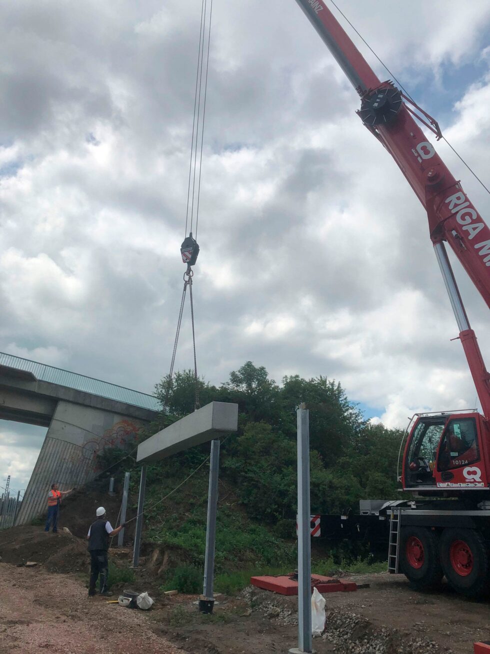 Lärmschutzwände aus Holz, Beton und Aluminium der Krebs Ingenieurbau GmbH