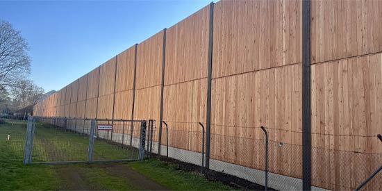 Lärmschutzwände aus Holz, Beton und Aluminium der Krebs Ingenieurbau GmbH